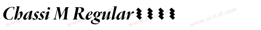 Chassi M Regular字体转换